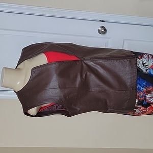 Preston &york leather vest